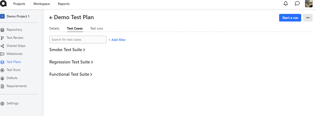 software test suit screenshot | Mindbowser