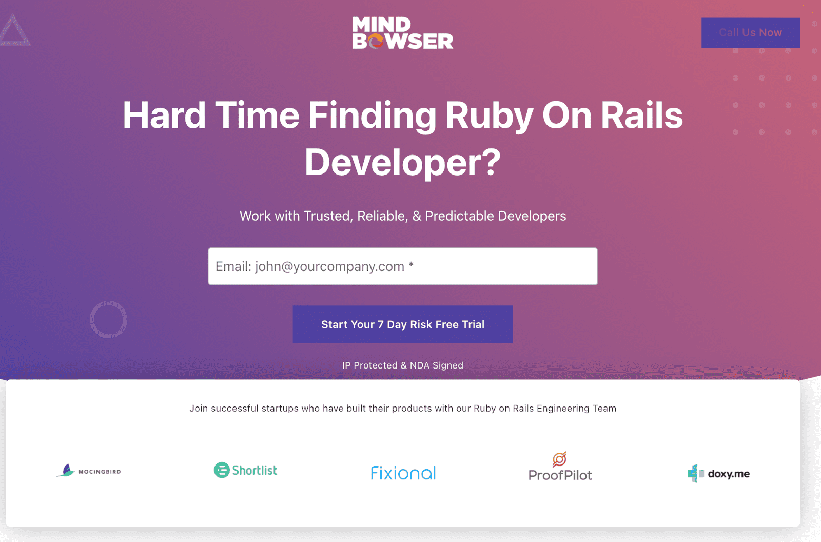 Optimized Landing Page Image | Mindbowser