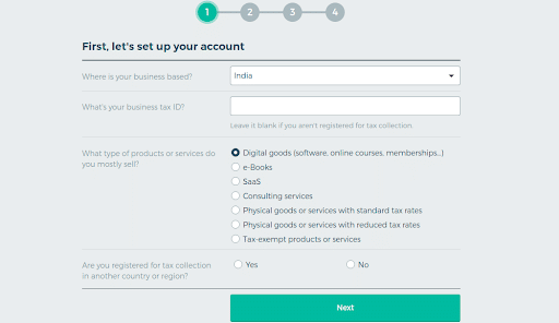 Quaderno Account Setup | Mindbowser