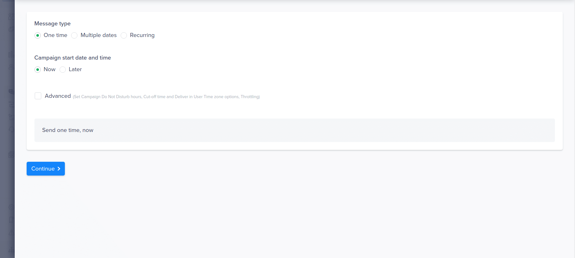 Selecting notification time in clevertap