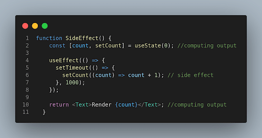 what are the side effects in react?