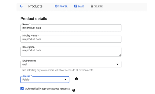 Security to API Proxy