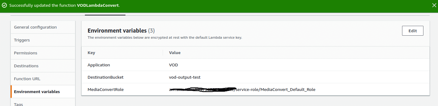 Configuration of Environment Variables