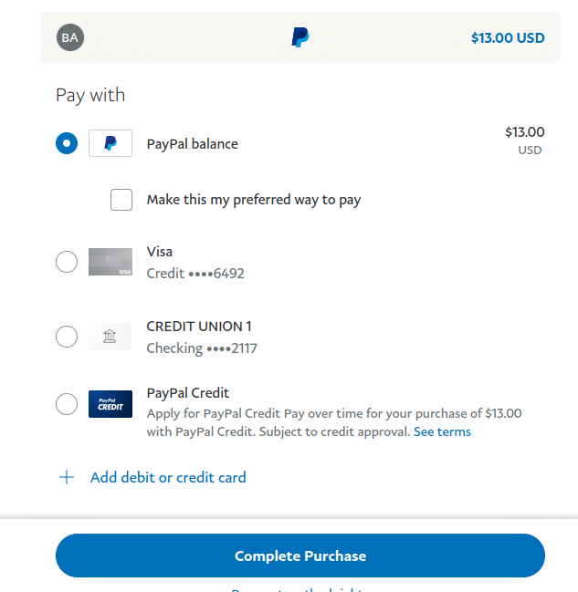 Payment