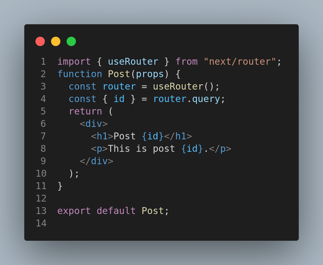 simple post component command
