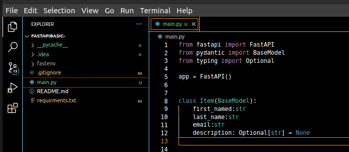MODEL OF REQUEST BODY