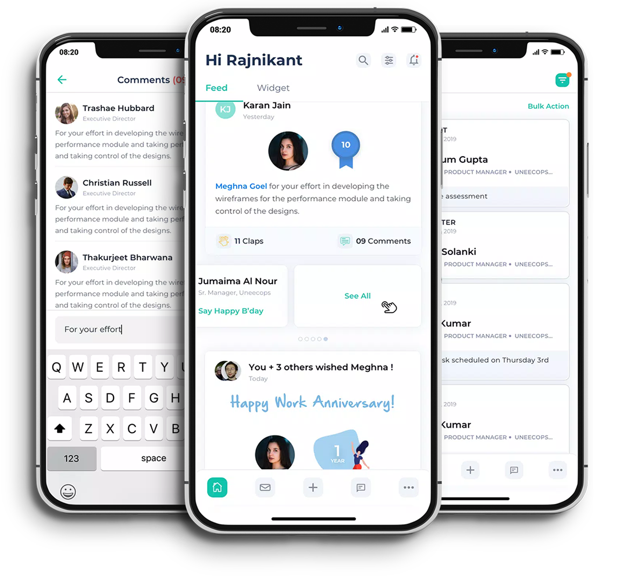 HROne Case Study Application Screens