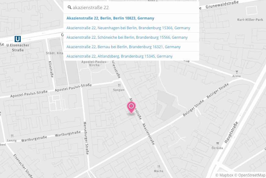 Demo of mapbox