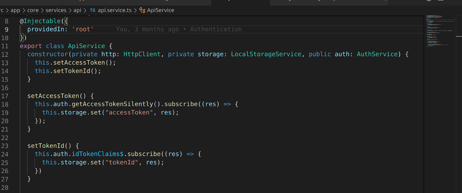 get the access token