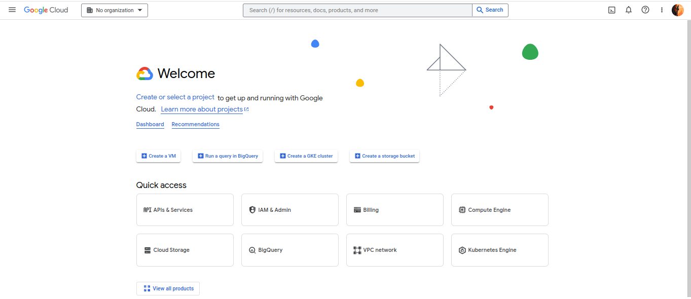 Google-cloud-Console