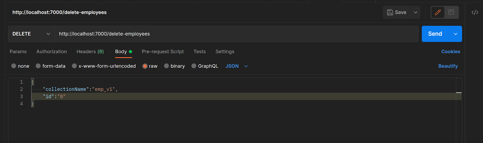  delete a single employee