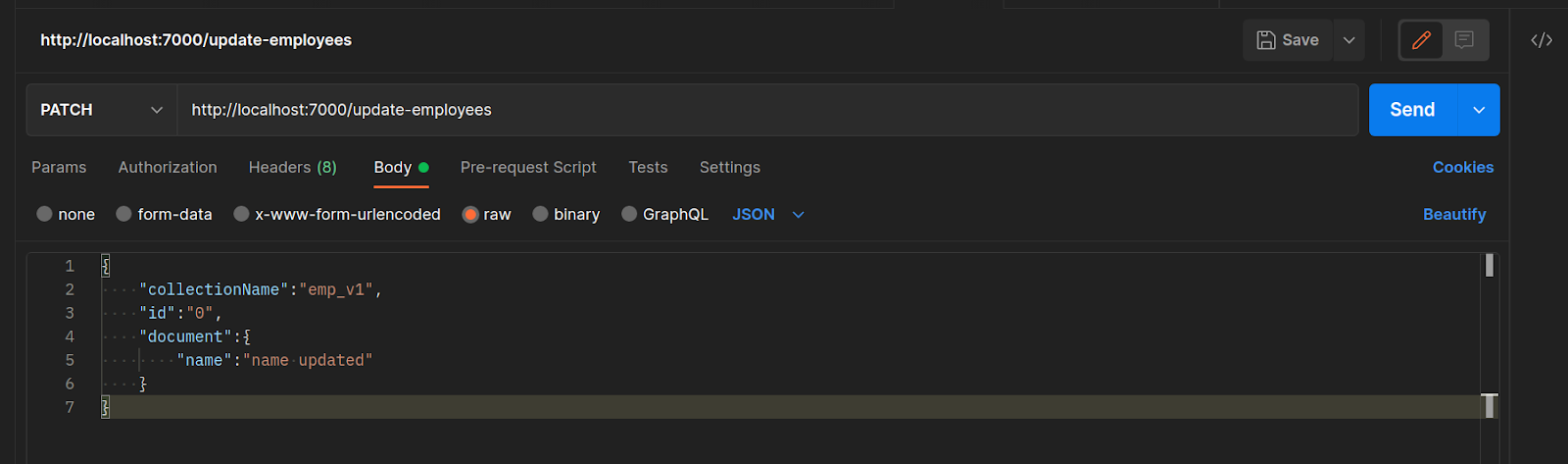 update single employee details