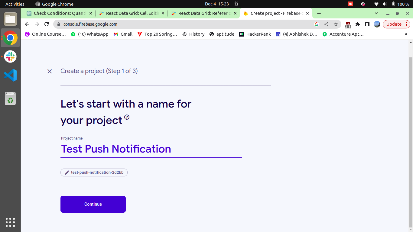 Create-Firebase-project