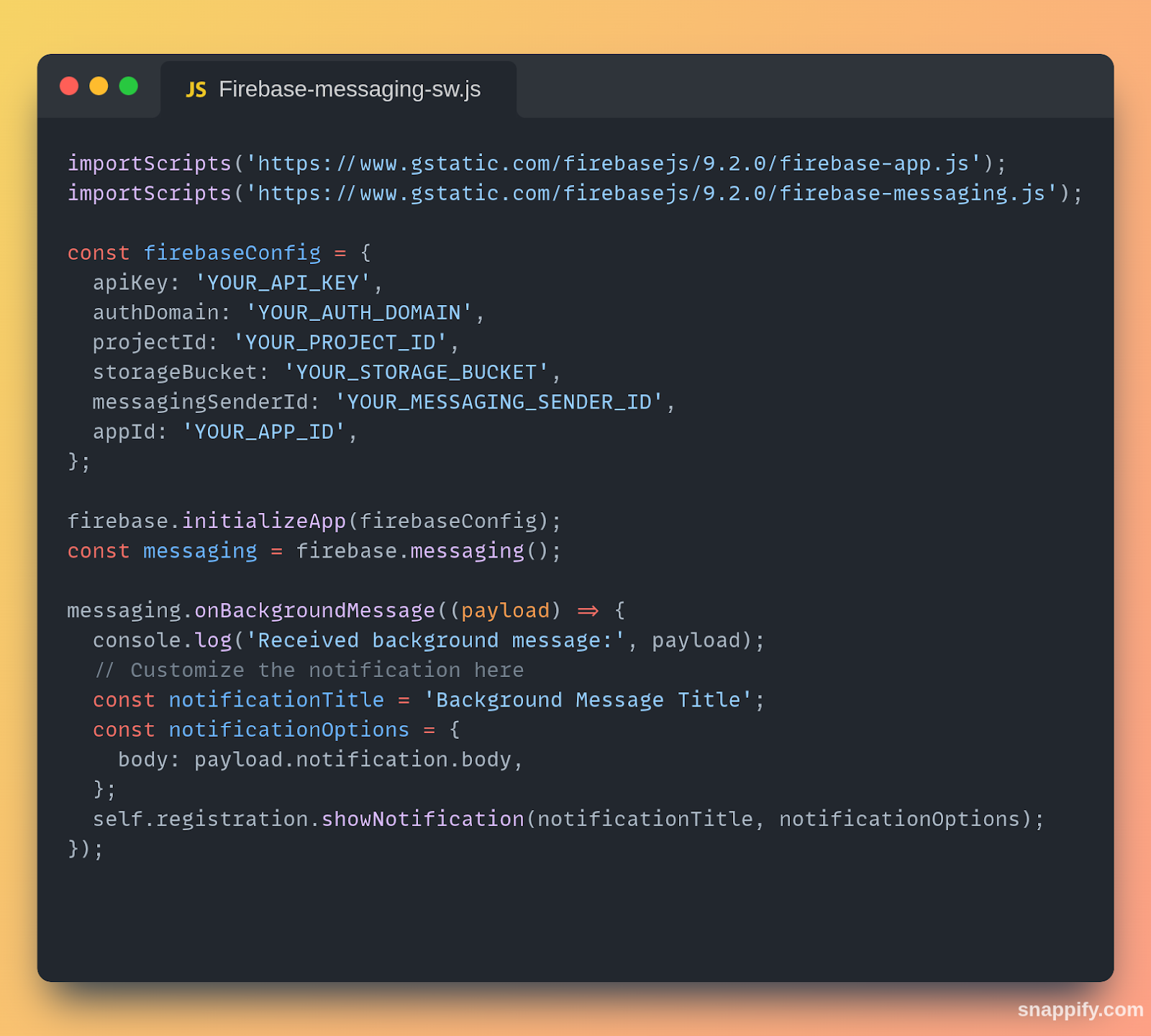 Firebase-Messaging-Configuration