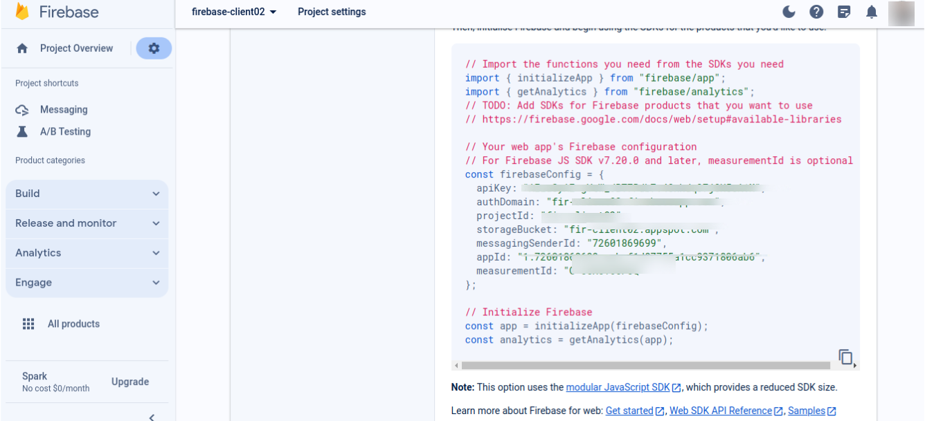 Firebase-Project-Settings