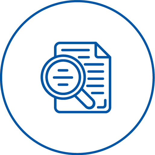 Icon of identifying key trends from unstructured data
