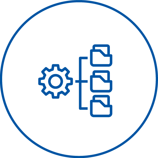 Icon of multiple-data-sources-and-different-data-structures