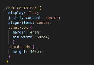 Chat-component-css