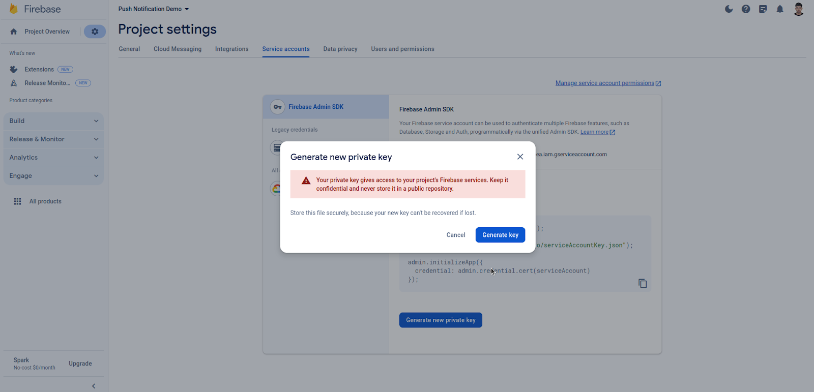 Firebase-Project-Setting