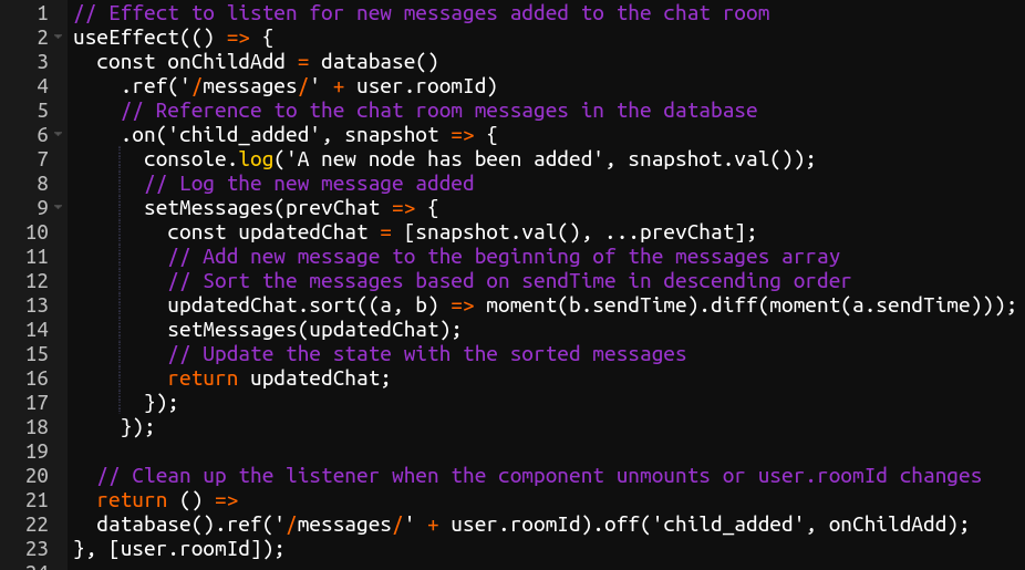 listen For New Message