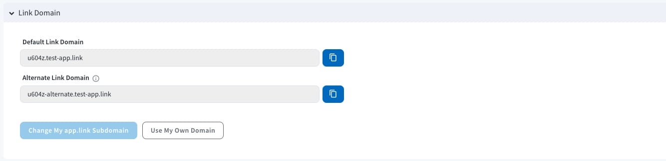 Link-Domain-Branch-Setup