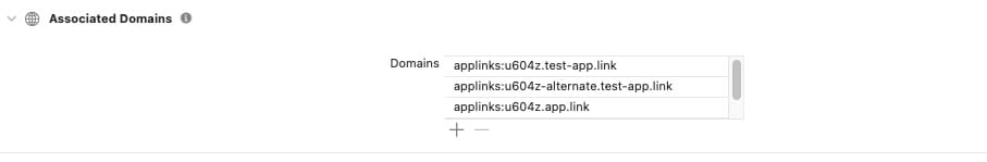 iOS-Xcode-Link-Domain