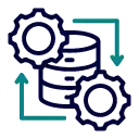 Icon of Fragmented Data Across Systems