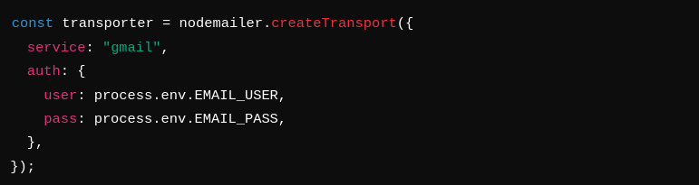 API Route to Send Emails