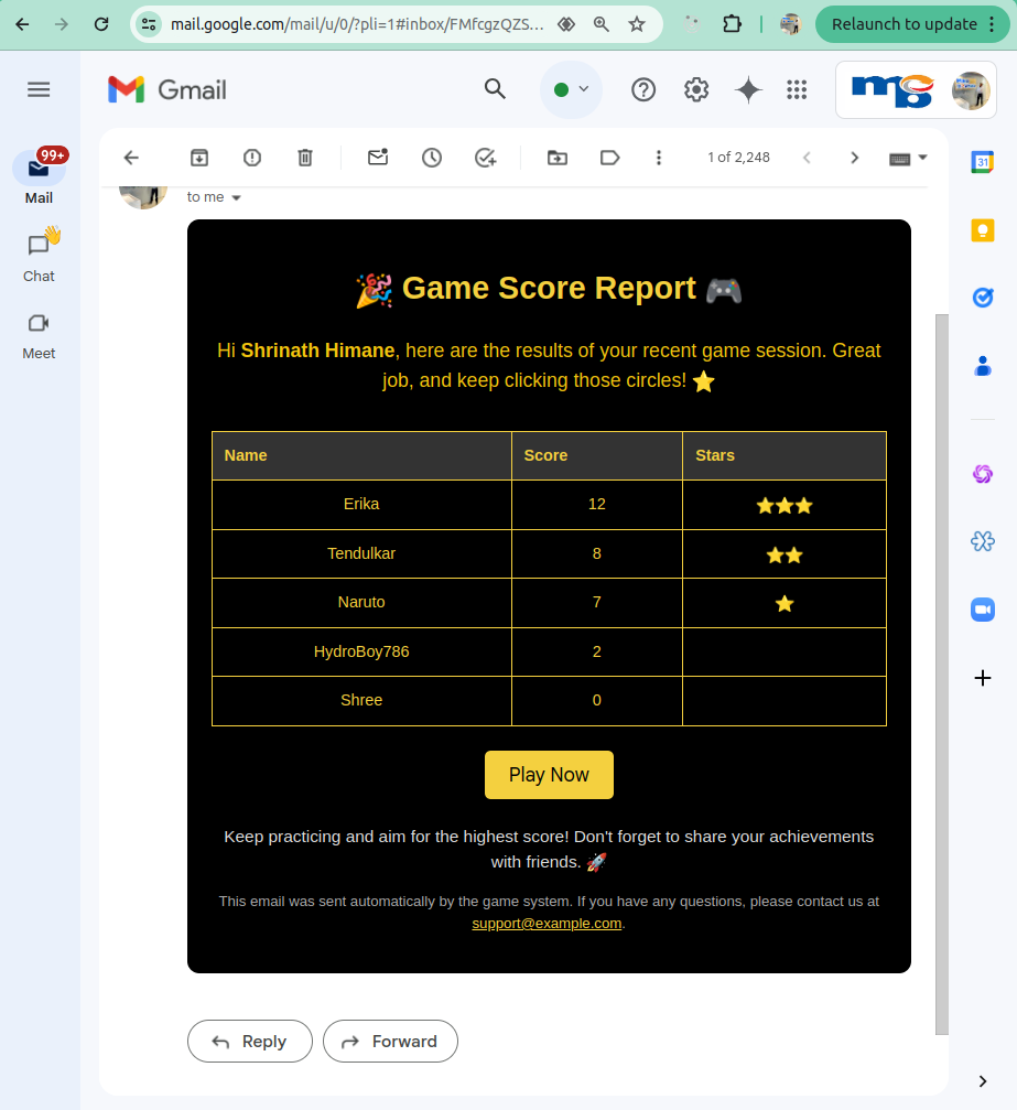 Sleek Email Reports