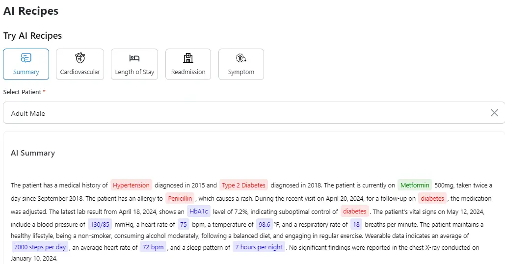 Image of AI Recipes Output