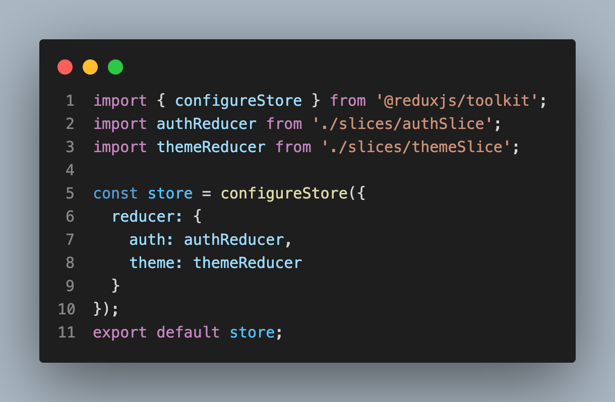 configureStore or Persistor