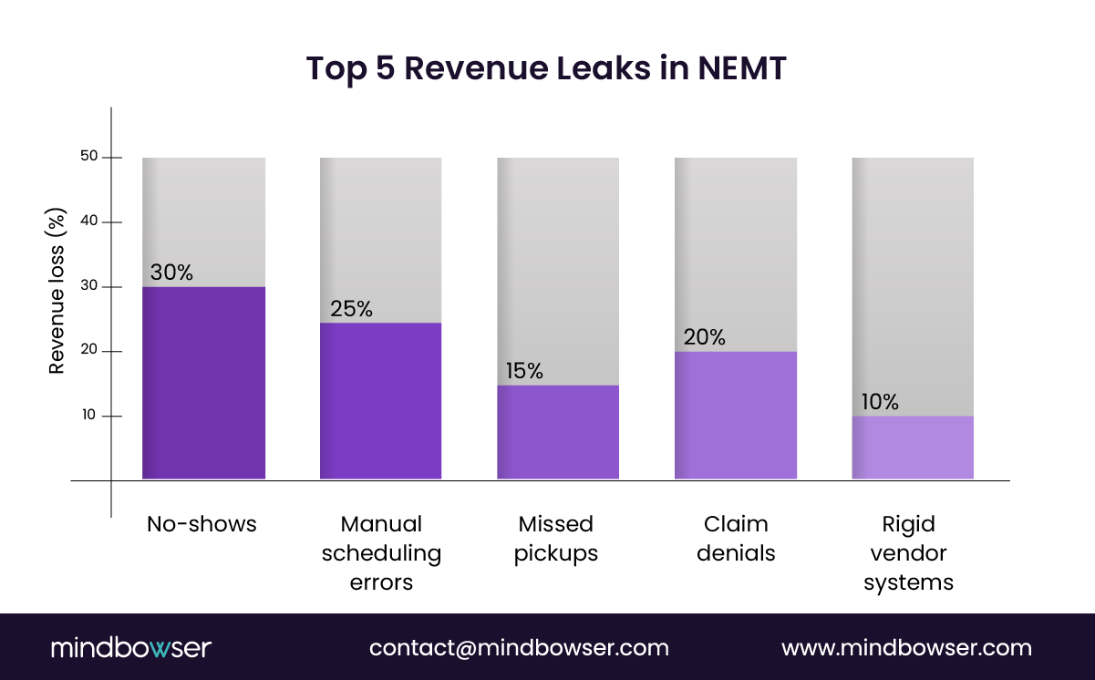 Image ofTop 5 Revenue Leaks in NEMT