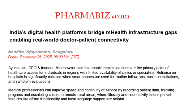 India’s Digital Health Platforms Bridge mHealth Infrastructure Gaps, Enabling Real-World Doctor-Patient Connectivity