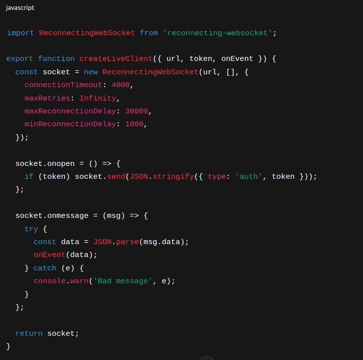 self-healing realtime layer