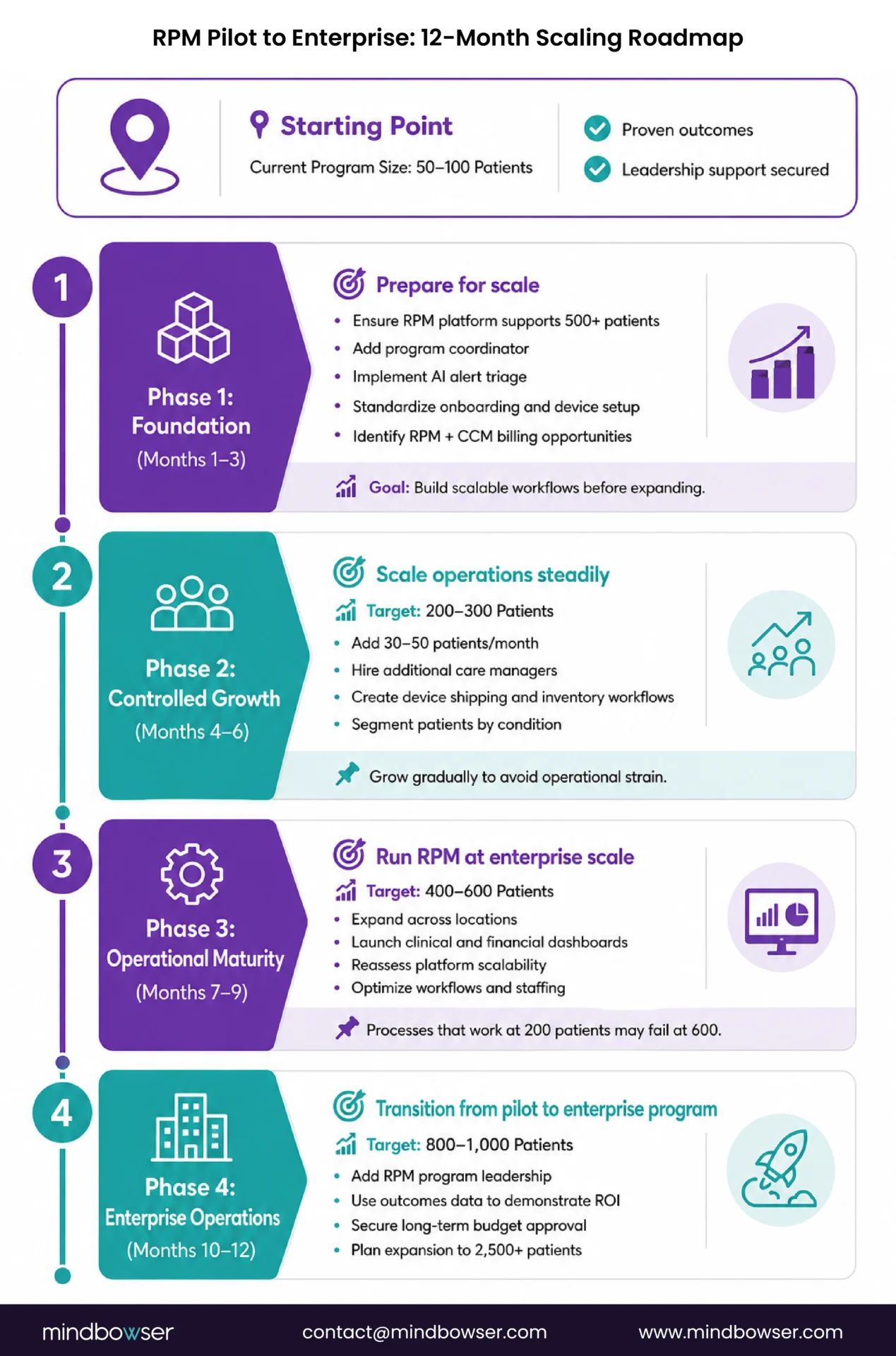 RPM scaling roadmap from pilot to enterprise program