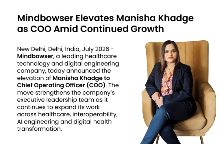 Mindbowser Elevates Manisha Khadge to COO to Support Its Next Phase of Growth