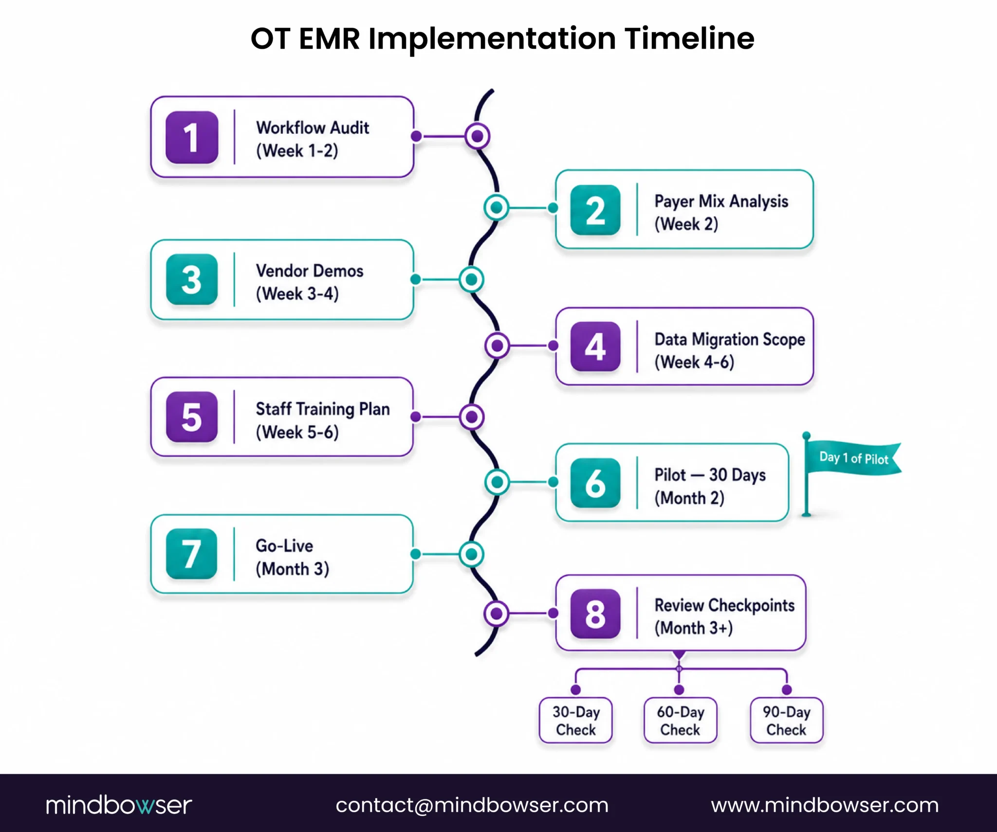 Occupational therapy EMR implementation timeline