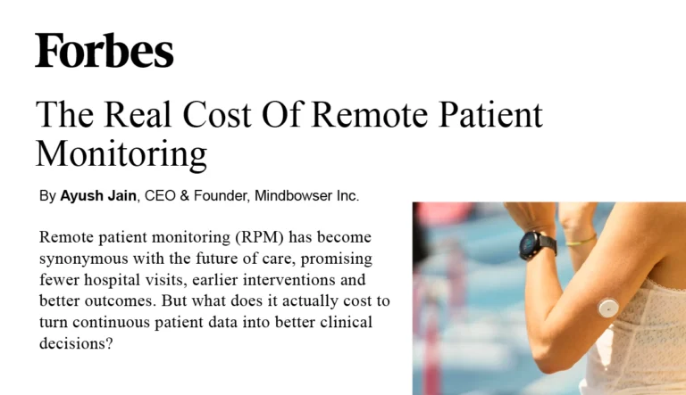 Ayush Jain Explores the Hidden Costs of Remote Patient Monitoring in Forbes Technology Council