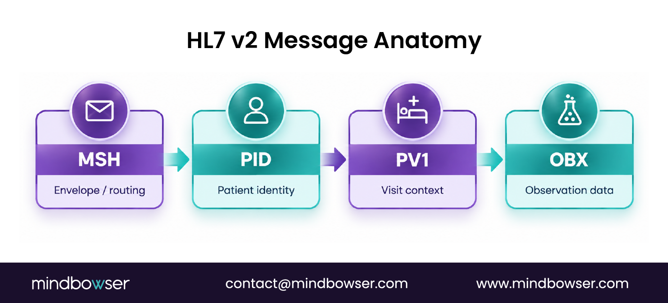 HL7 v2 message segment structure